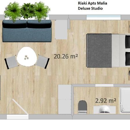 Riaki Apts Malia  Bagian luar foto
