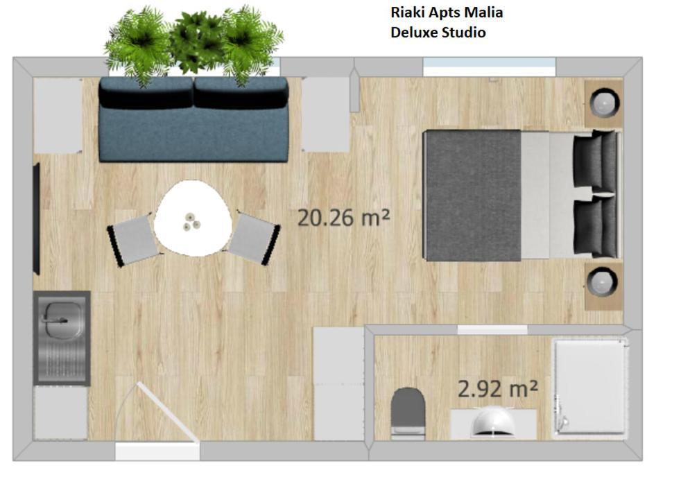 Riaki Apts Malia  Bagian luar foto