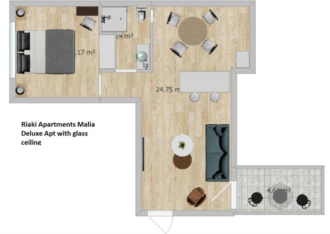 Riaki Apts Malia  Bagian luar foto